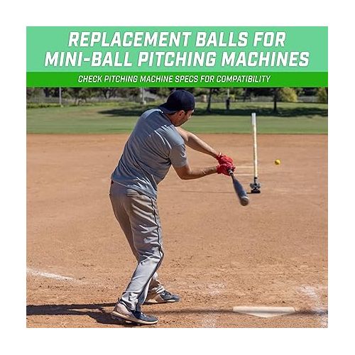  GoSports Mini Foam Baseballs for Pitching Machines and Batting Accuracy Training - 20 or 50 Pack