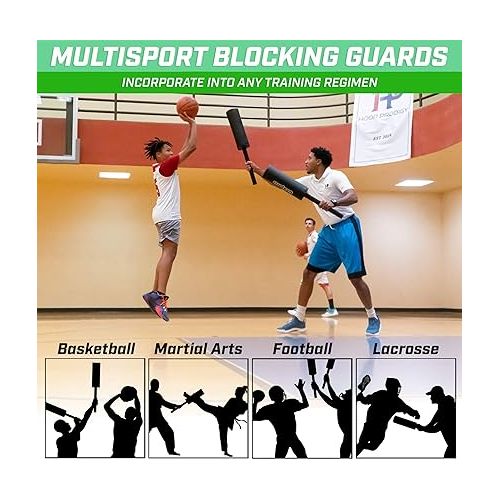  GoSports Padded Blocking and Sparring Training Pads - 2 Pack for Martial Arts and Sports Training (Basketball, Football, Lacrosse, MMA and More) - Choose Your Style