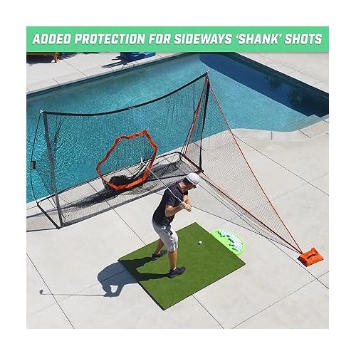  GoSports Shank Net Attachment for Golf Hitting Nets - Red