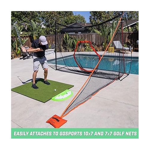  GoSports Shank Net Attachment for Golf Hitting Nets - Red