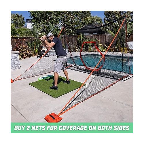  GoSports Shank Net Attachment for Golf Hitting Nets - Red