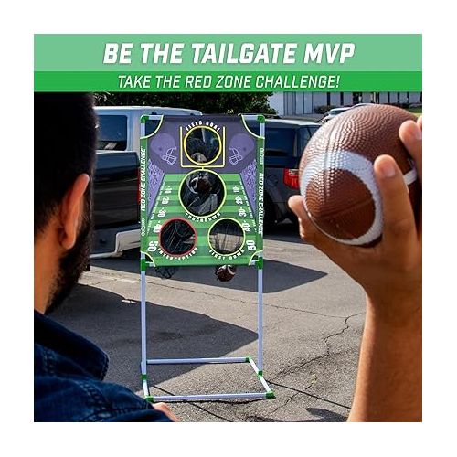  GoSports Football & Baseball Toss Games Available in Football Red Zone Challenge or Baseball Pro Pitch Challenge - Choose Between Backyard Toss or Door Hang Targets