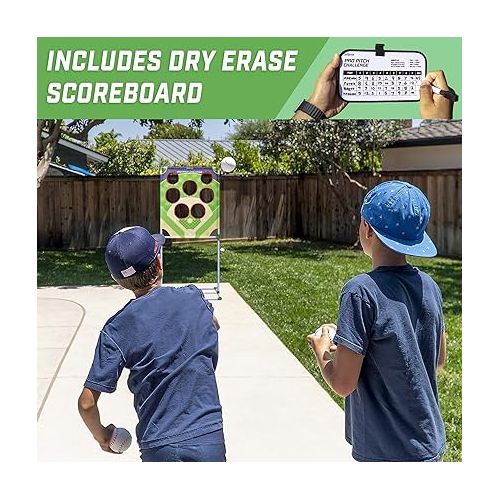  GoSports Football & Baseball Toss Games Available in Football Red Zone Challenge or Baseball Pro Pitch Challenge Choose Between Backyard Toss or Door Hang Targets