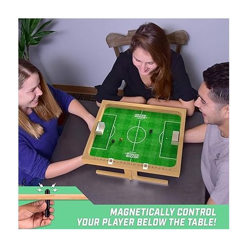  GoSports Magna Ball Tabletop Board Game - Fast-Paced Magnet Game for Kids & Adults, Choose Between Magna, Soccer, and Hockey Games