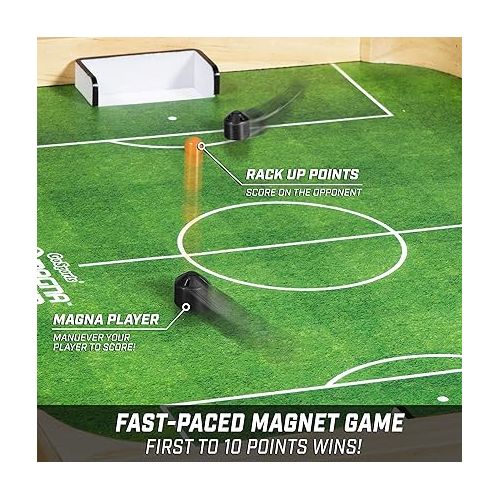  GoSports Magna Ball Tabletop Board Game - Fast-Paced Magnet Game for Kids & Adults, Choose Between Magna, Soccer, and Hockey Games