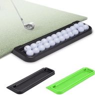 GoSports All-Weather Golf Ball Tray - 24 Ball Capacity - Compatible with All Hitting Mats - Black or Green