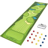 GoSports Pure Putt Challenge Putting Games - Huge 10ft Putting Green Rug with 16 Golf Balls & Scorecard, 2-4 Player Indoor or Outdoor Games for All Skill Levels