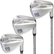 GoSports Tour Pro Golf Wedge Set - Mens Right Handed 52 Gap Wedge, 56 Sand Wedge and 60 Lob Wedge in Satin or Black Finish