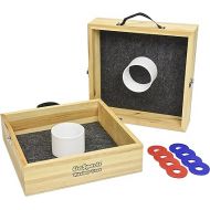 GoSports Premium Birch Wood Washer Toss Game - Portable Set Includes 2 Targets and 8 Washers