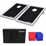 GoSports Tailgate Size 3 ft x 2 ft Cornhole Set - Portable Set Includes 8 Bean Bags & Game Rules