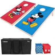 GoSports Disney Cornhole Set Regulation and Travel Size - Choose Between Mickey and Minnie and Toy Story
