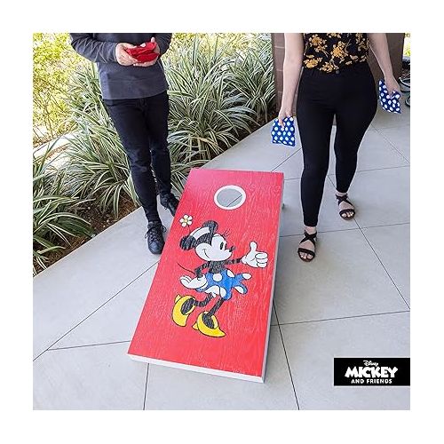  GoSports Disney Cornhole Set Regulation and Travel Size - Choose Between Mickey and Minnie and Toy Story