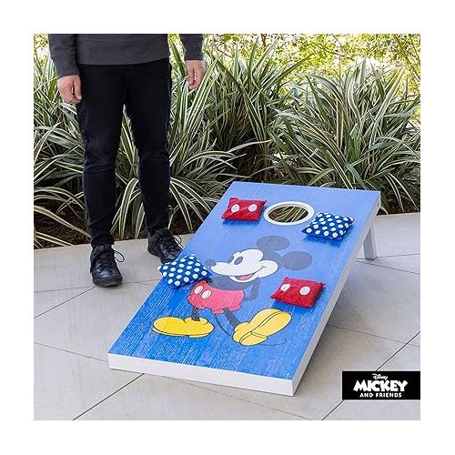  GoSports Disney Cornhole Set Regulation and Travel Size - Choose Between Mickey and Minnie and Toy Story