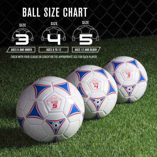  [아마존 핫딜]  [아마존핫딜]GoSports Premier Soccer Ball with Premium Pump - Available as Single Balls or 6 Packs - Choose Your Size