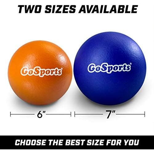  [아마존베스트]GoSports Soft Touch Foam Dodgeball Set for Kids & Adults | 6 Pack with Mesh Carry Bag| Choose 6 or 7 Size