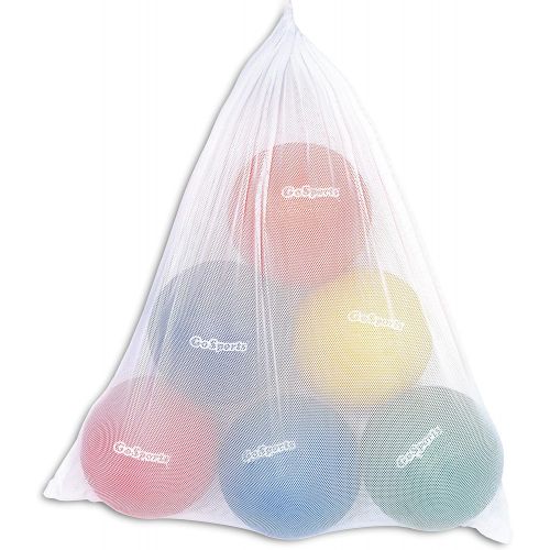  GoSports Playground Balls for Kids (Heavy Duty Set of 6) with Carry Bag and Ball Pump (Choose 8.5” or 10” Sizes)