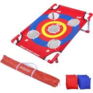 GoSports Bullseye Bounce & Tri Toss Cornhole Toss Games - Great for All Ages & Includes Fun Rules