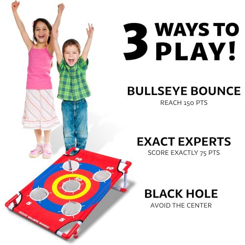  GoSports Bullseye Bounce & Tri Toss Cornhole Toss Games - Great for All Ages & Includes Fun Rules