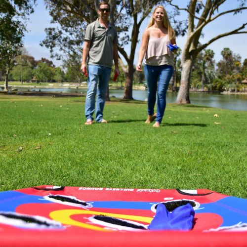  GoSports Bullseye Bounce & Tri Toss Cornhole Toss Games - Great for All Ages & Includes Fun Rules