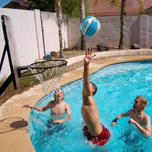  GoSports Water Basketballs 2 Pack | Choose Between Size 3 and Size 6 | Great for Swimming Pool Basketball Hoops
