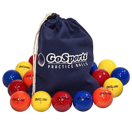  GoSports All Purpose Golf Balls for Play or Practice | Choose 16 or 32 Packs with Tote Bag