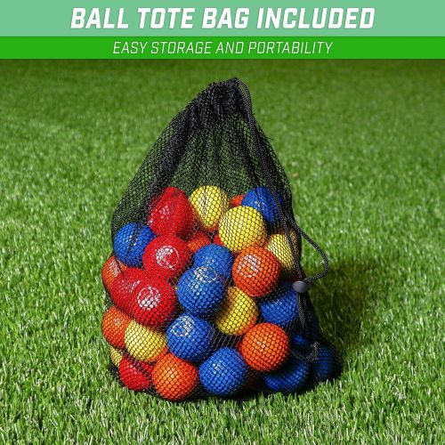  GoSports Foam Golf Practice Balls - Realistic Feel and Limited Flight | Soft for Indoor or Outdoor Training | Choose Between 16 Pack or 64 Pack