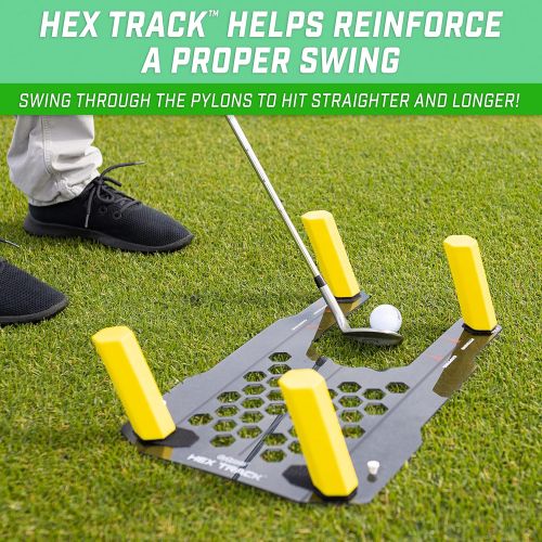  GoSports Golf HEX Track Swing Path Guide - Fix Slices, Hooks and More