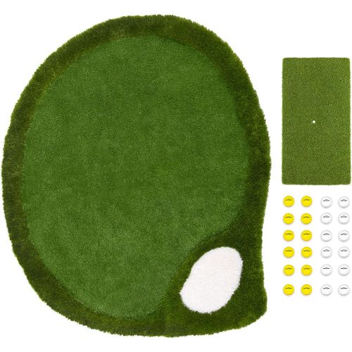  GoSports Splash Chip Pro Floating Golf Green with 24 Foam Balls and Hitting Mat - Choose Your Size