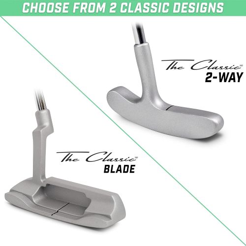  GoSports Classic Golf Putter, Choose Between 2 Way or Blade Putter - 35 Length with Premium Grip
