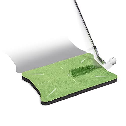  GoSports Swing Spot Golf Swing Impact Training Mat, Shows Club Path at Impact to Detect and Fix Slices, Hooks and More - Choose Indoor or Outdoor