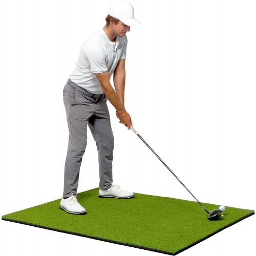  GoSports Golf Hitting Mats - Artificial Turf Mat for Indoor/Outdoor Practice, Choose Your Size - Includes 3 Rubber Tees