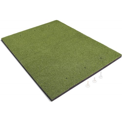  GoSports Golf Hitting Mats - Artificial Turf Mat for Indoor/Outdoor Practice, Choose Your Size - Includes 3 Rubber Tees