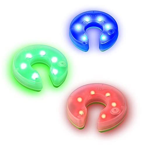  GoSports Light Up Golf Hole Lights 3 Pack - Great for Low Light Golf Play, Putting Practice, Chipping Practice and More, Multi color