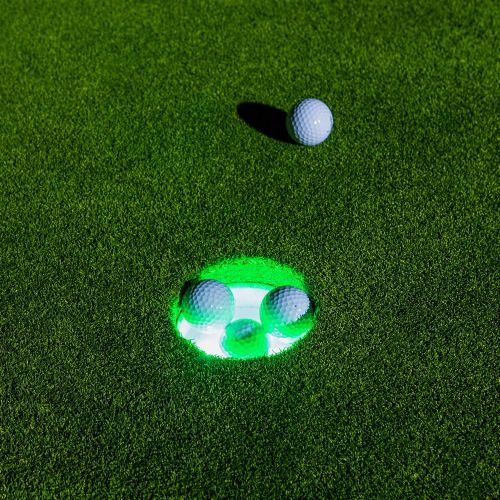  GoSports Light Up Golf Hole Lights 3 Pack - Great for Low Light Golf Play, Putting Practice, Chipping Practice and More, Multi color