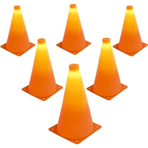  GoSports LED Light Up Sports Cones (6 Pack), 9