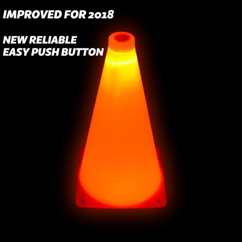  GoSports LED Light Up Sports Cones (6 Pack), 9