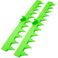 GoSports Trap Teeth Golf Bunker Rake, 2 Pack, Green