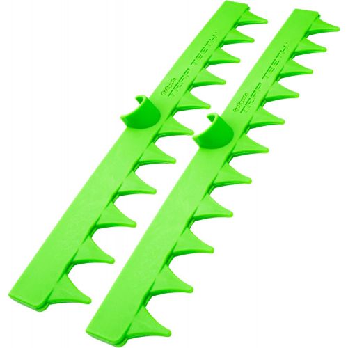  GoSports Trap Teeth Golf Bunker Rake, 2 Pack, Green