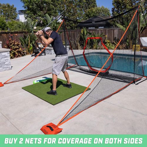  GoSports Shank Net Attachment for Golf Hitting Nets, Black