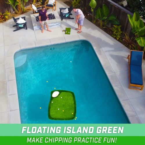  GoSports Splash Chip Pro Floating Golf Green with 24 Foam Balls and Hitting Mat - Choose Your Size