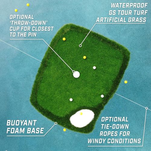  GoSports Splash Chip Pro Floating Golf Green with 24 Foam Balls and Hitting Mat - Choose Your Size
