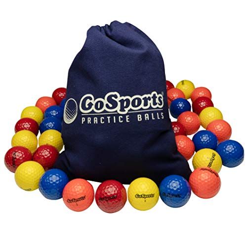  GoSports All Purpose Golf Balls for Play or Practice - Choose 16 or 32 Packs with Tote Bag