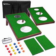 GoSports BattleChip Versus Golf Game | Includes Two 3 x 2 Targets, 16 Foam Balls, 2 Hitting Mats, Scorecard and Carrying Case