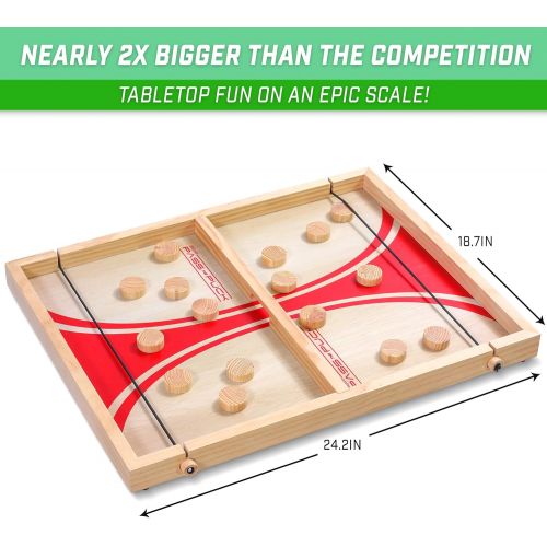  GoSports Pass The Puck Game Set | Rapid-Shot Tabletop Board Game - Fun for Kids & Adults