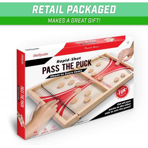  GoSports Pass The Puck Game Set | Rapid-Shot Tabletop Board Game - Fun for Kids & Adults