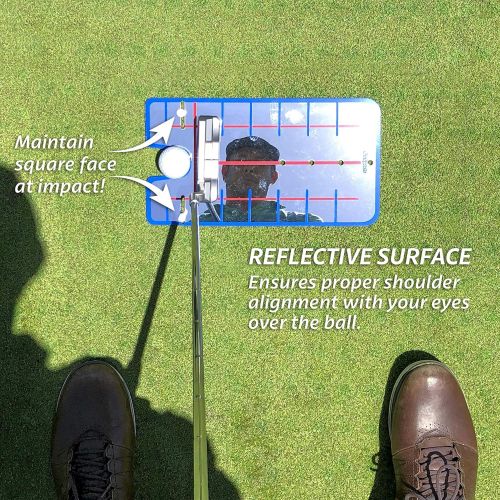  GoSports Golf Putting Alignment Mirror - Improve Your Putting (Choose Between Standard and XL Golf Mirror Training Aids)