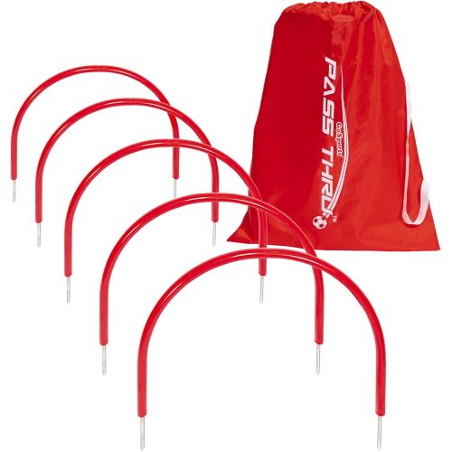  GoSports Pass Thru Soccer Training Arches for Grass - Great for Passing, Footwork and Kicking Drills for All Skill Levels
