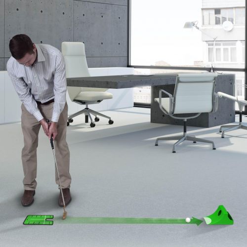  Puttster Golf Putting Training System by GoSports - Perfect Your Short Putts with Ramp Return System, Use Indoors or Outdoors
