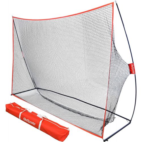  GoSports Golf Practice Hitting Net - Choose Between Huge 10x7 or 7x7 Nets -Personal Driving Range for Indoor or Outdoor Use - Designed by Golfers for Golfers
