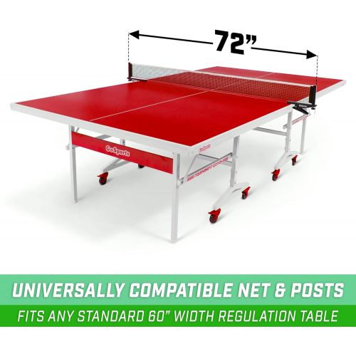  GoSports Table Tennis Replacement Net with Clamps - 72 Inch Tournament Net Fits All Regulation Size Tables